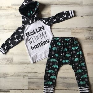 Rollin with my homies boys 2/3t set